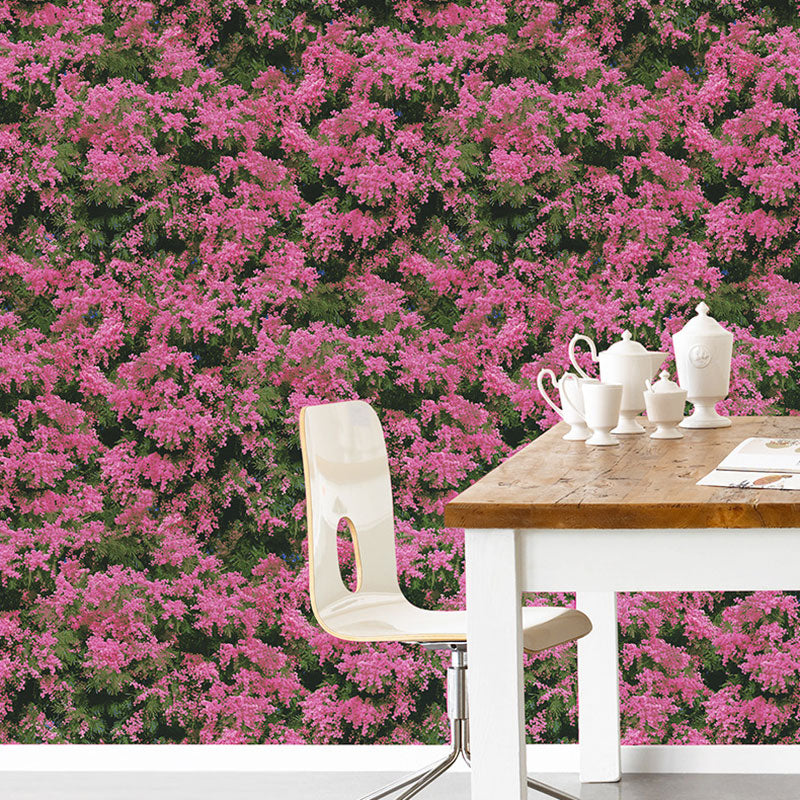 Countryside Blossoming Flower Wallpaper Roll for Dress Shop Decoration, Neutral Color, 57.1 sq ft.