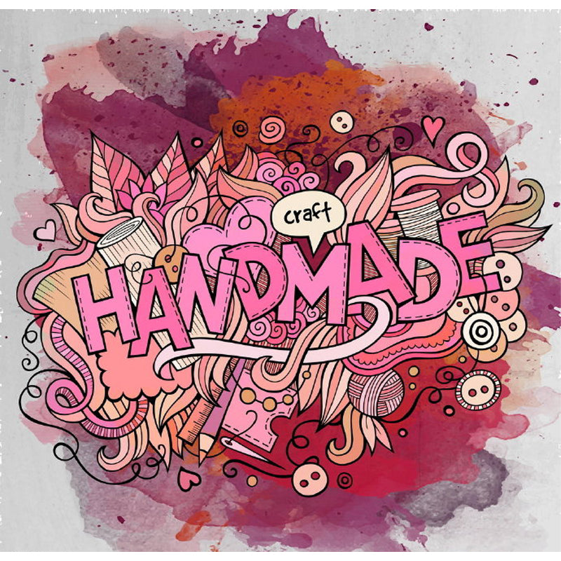 Contemporary Graffiti Pattern Mural Soft Color Stain Resistant Wall Art for Dining Room