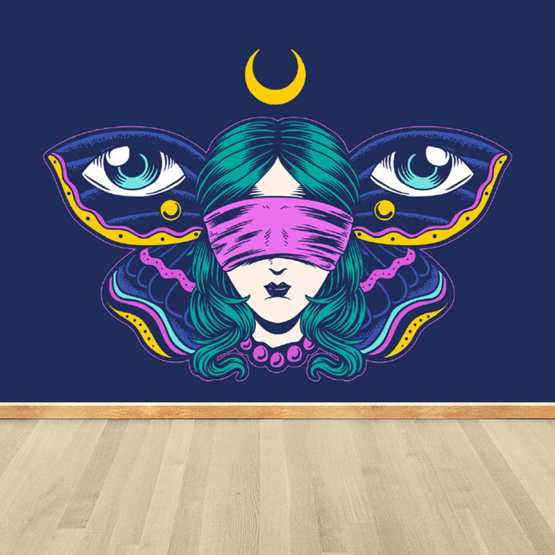 Illustration Magical Pattern Wall Mural Giant Wall Covering for Dining Room, Custom