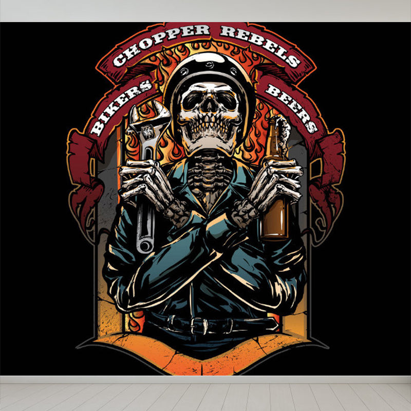 Illustration Magical Pattern Wall Mural Giant Wall Covering for Dining Room, Custom