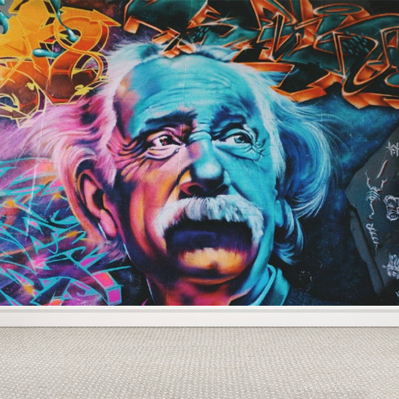 Full Size Illustration Modern Mural Wallpaper with Fashionable Graphic in Light Color