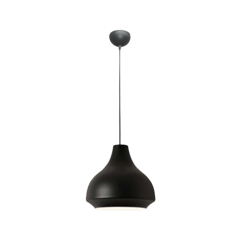 Gourd Hanging Lighting Contemporary Metal 1 Light Grey/Black/Yellow Pendant Ceiling Light
