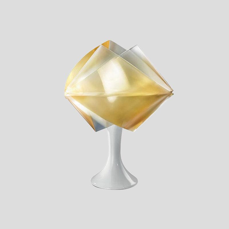 Lampada da comodino in ferro viola/giallo stile semplice con 1 lampadina, illuminazione da comodino in ferro con base per soggiorno