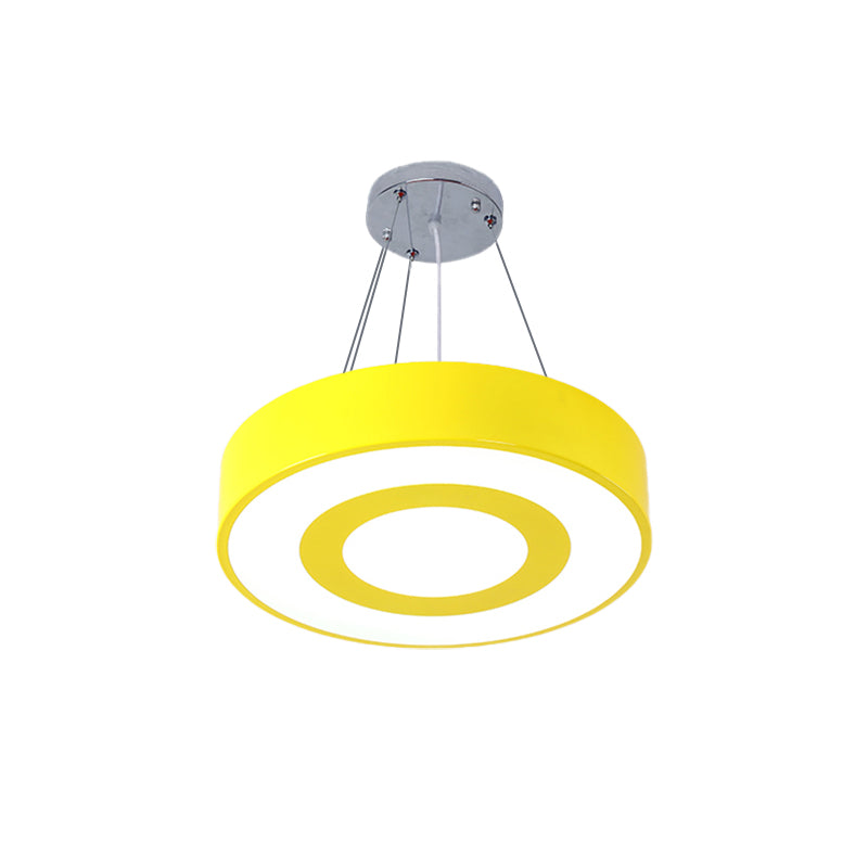 Makkaronfarbene Lollipop hängende leichte Kinder Acryl -LED -Anhänger Licht für Pflegezimmer