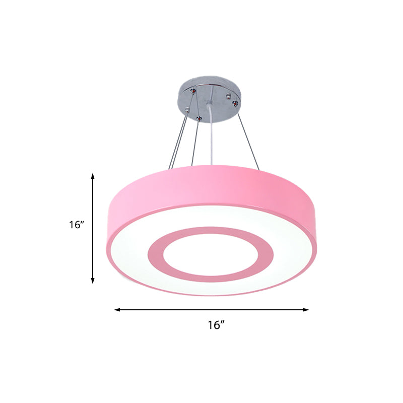 Makkaronfarbene Lollipop hängende leichte Kinder Acryl -LED -Anhänger Licht für Pflegezimmer