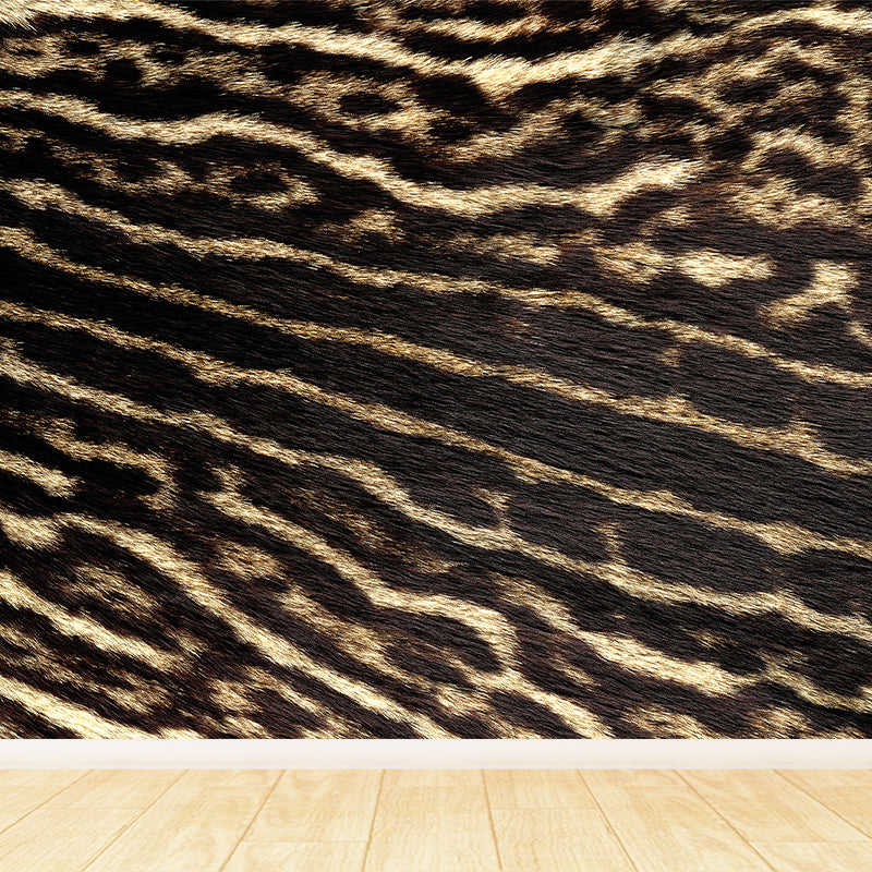 Whole Faux Animal Fur Mural Wallpaper Moisture Resistant Modern Living Room Wall Art