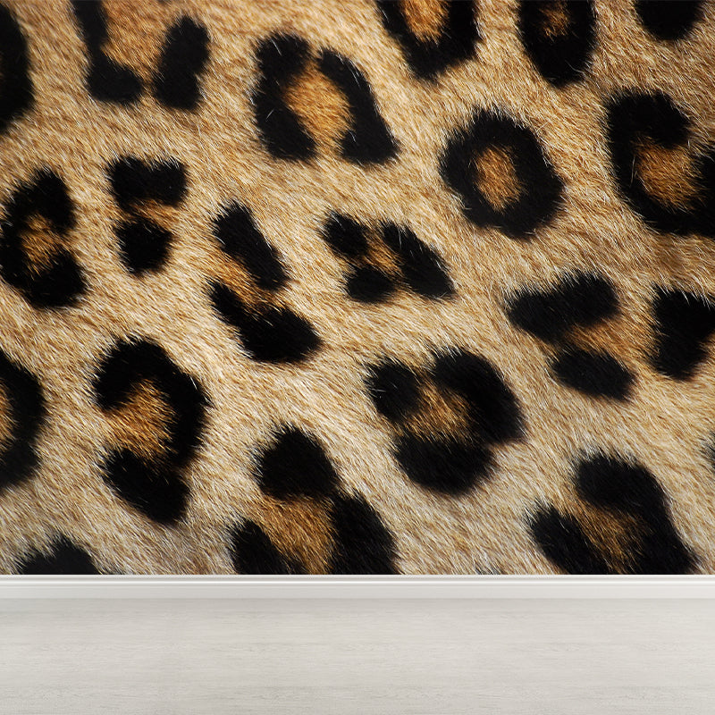 Whole Faux Animal Fur Mural Wallpaper Moisture Resistant Modern Living Room Wall Art
