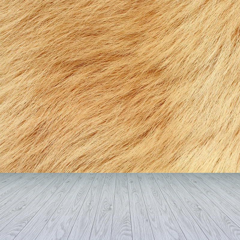 Photographic Animal Fur Print Mural Full Size Wall Decor for Boys Room, Custom Made