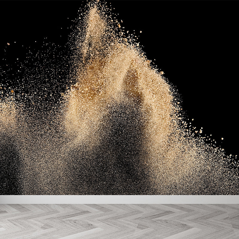 Photo Powder Burst Scene Mural for House Interior, Dark Color, Custom Size Available