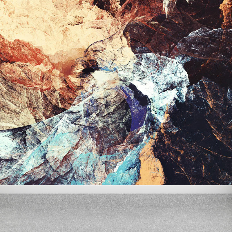 Painting Print Abstract Mural Wallpaper Large Wall Art for Room, Custom Size Available