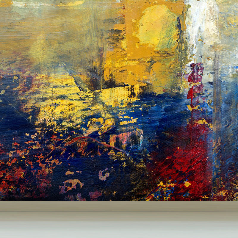 Painting Print Abstract Mural Wallpaper Large Wall Art for Room, Custom Size Available