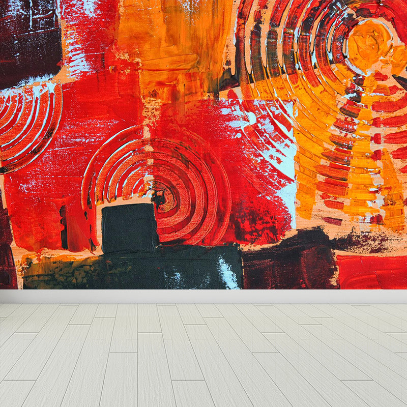 Painting Print Abstract Mural Wallpaper Large Wall Art for Room, Custom Size Available