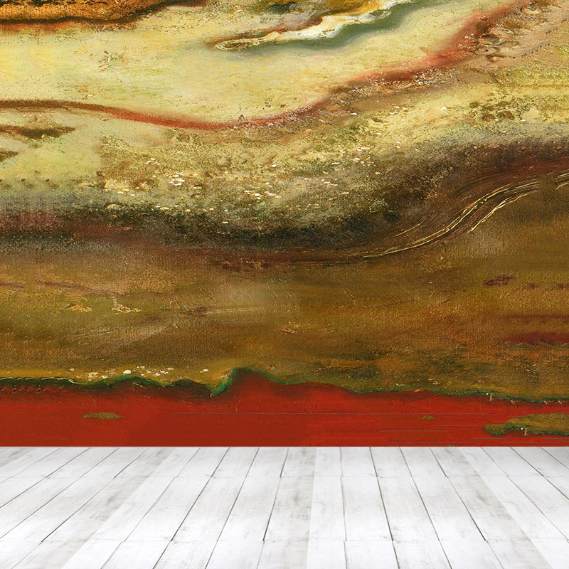 Modern Scenery Painting Wall Mural Soft Color Abstract Wall Covering for Home, Custom Print