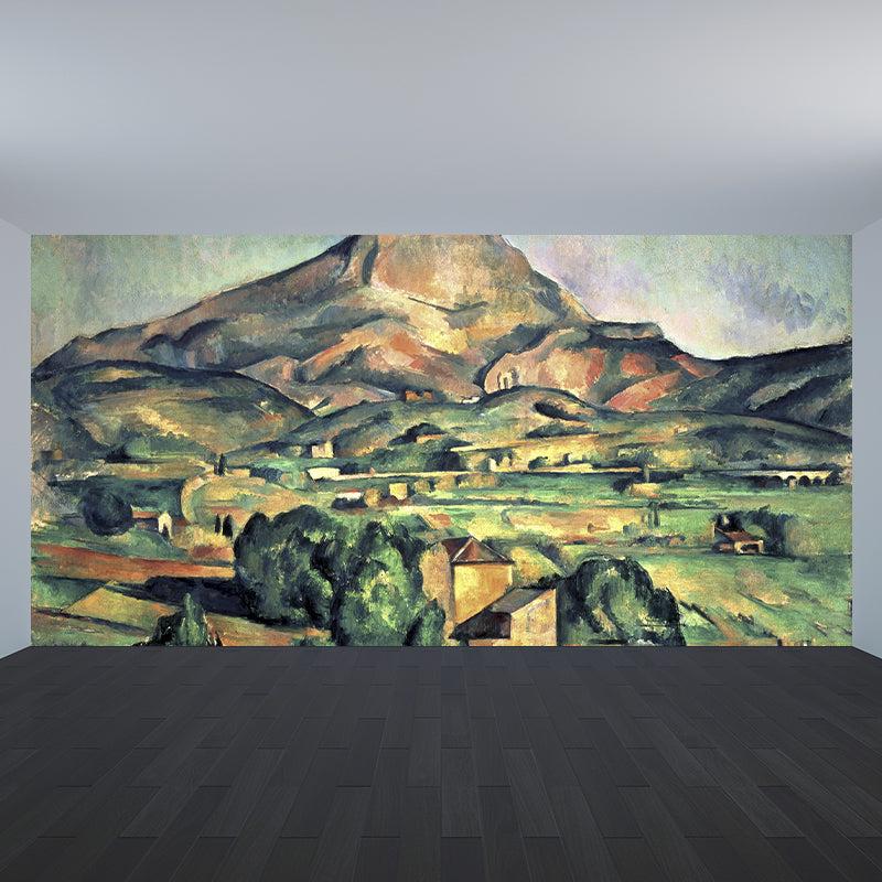 Modern Scenery Painting Wall Mural Soft Color Abstract Wall Covering for Home, Custom Print