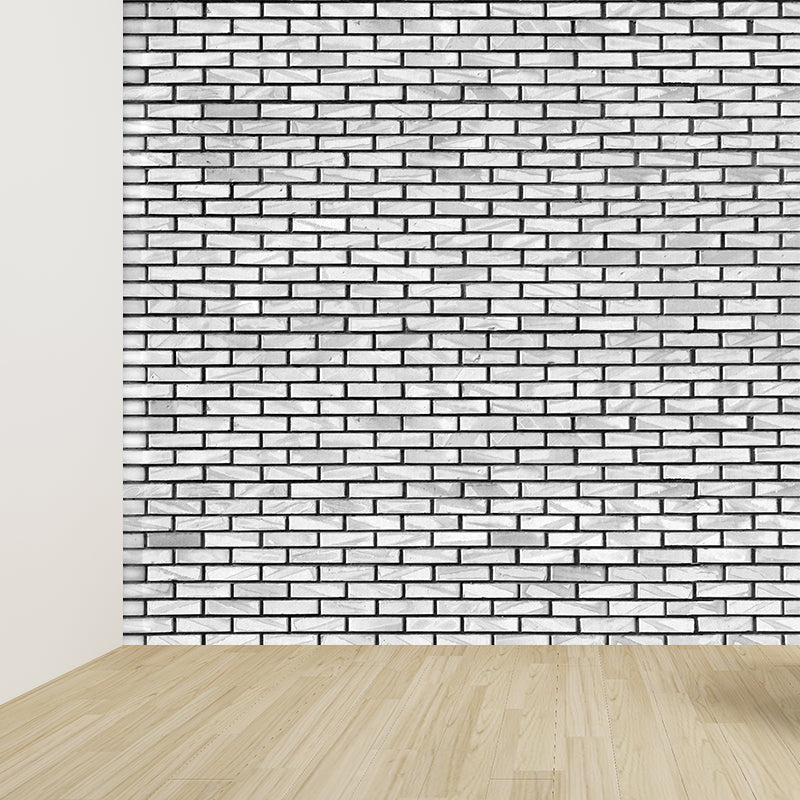 Whole Brickwork Wall Mural Light Color Non-Woven Wall Art for Home Decor, Custom Made