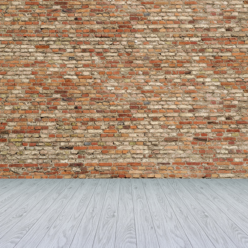 Whole Brickwork Wall Mural Light Color Non-Woven Wall Art for Home Decor, Custom Made