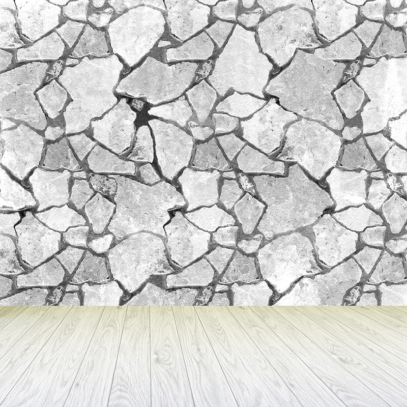 Whole Brickwork Wall Mural Light Color Non-Woven Wall Art for Home Decor, Custom Made