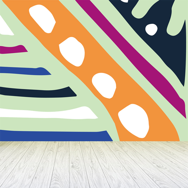 Contemporary Abstract Wall Mural Decal Colorful Geometric Wall Decor for Teens Room