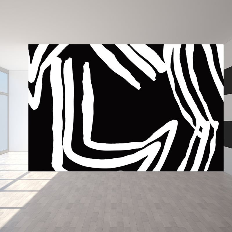 Zeitgenössische abstrakte Wandaufkleber, farbenfrohe geometrische Wanddekoration für Jugendzimmer