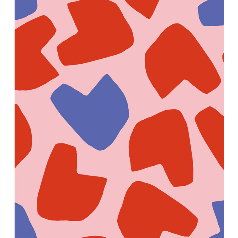 Custom Illustration Modern Mural Wallpaper with Abstract Pattern in Dark Color for Room