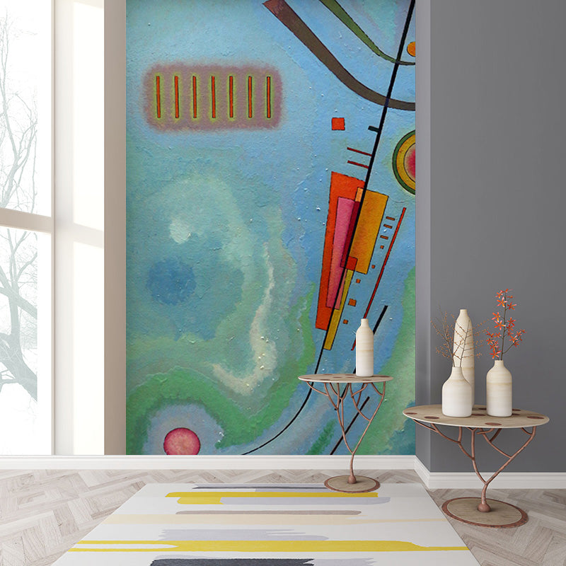 Illustration Abstract Wallpaper Mural Full Size Wall Art for Hallway, Made to Measure