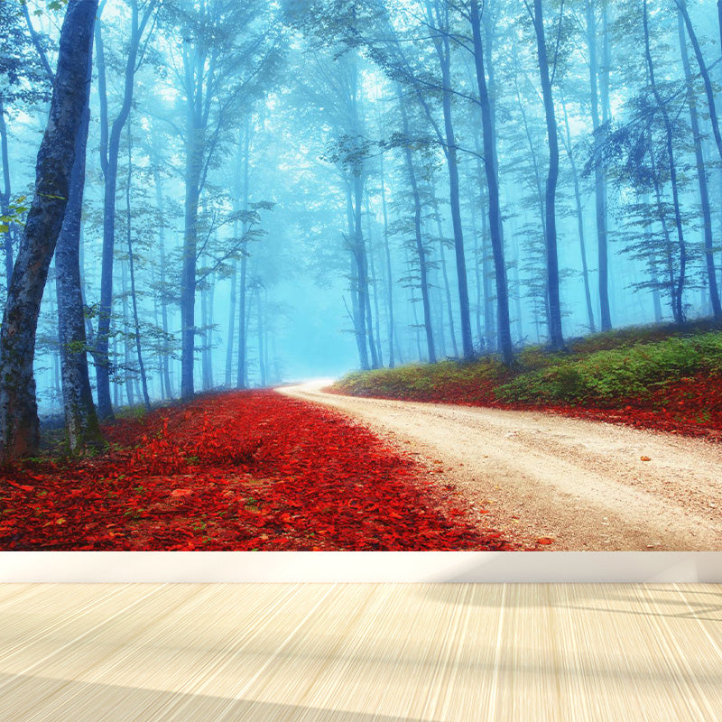 Scenery Print Mural Wallpaper Soft Color Contemporary Wall Decor for House Interior