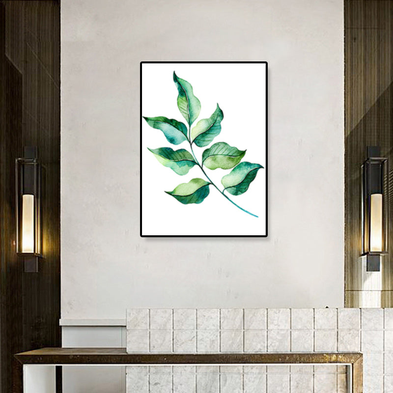 Minimalist Illustration Plant Wall Art House Interior Canvas Print in Pastel Color