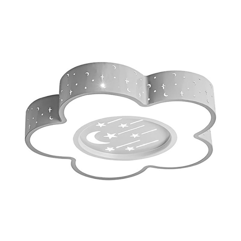 Sous-teinte LED basse LED Ceiling Mount Light avec Moon and Star Cartoon Metal Ceiling Fixture for Kid
