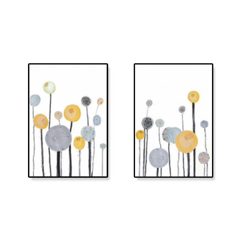 Toile murale géométrique de couleur claire, décoration murale de Style nordique pour escaliers, lot de 2