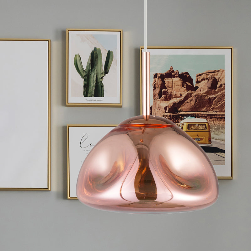 Lámpara colgante de forma de masa dorada de oro/plata/rosa