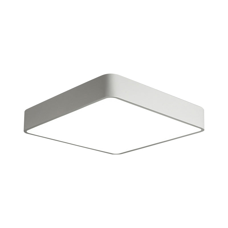 Nordic vierkante inbouwlamp acryl kantoor LED-plafondlamp in zwart/wit, 16"/23,5"/39" breed