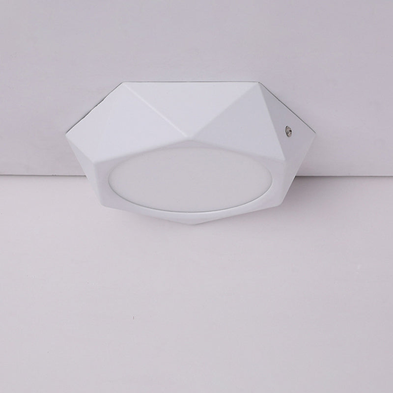 Lámpara de techo LED simple de aluminio de la lámpara rasante de la oficina del polígono en blanco, 6w/12w/18w