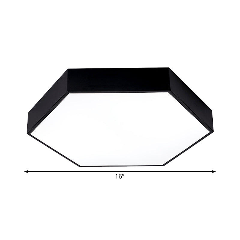 Honeycomb Gym Down Lighting Pendant Iron LED Nordic Hanging Ceiling Light in Black