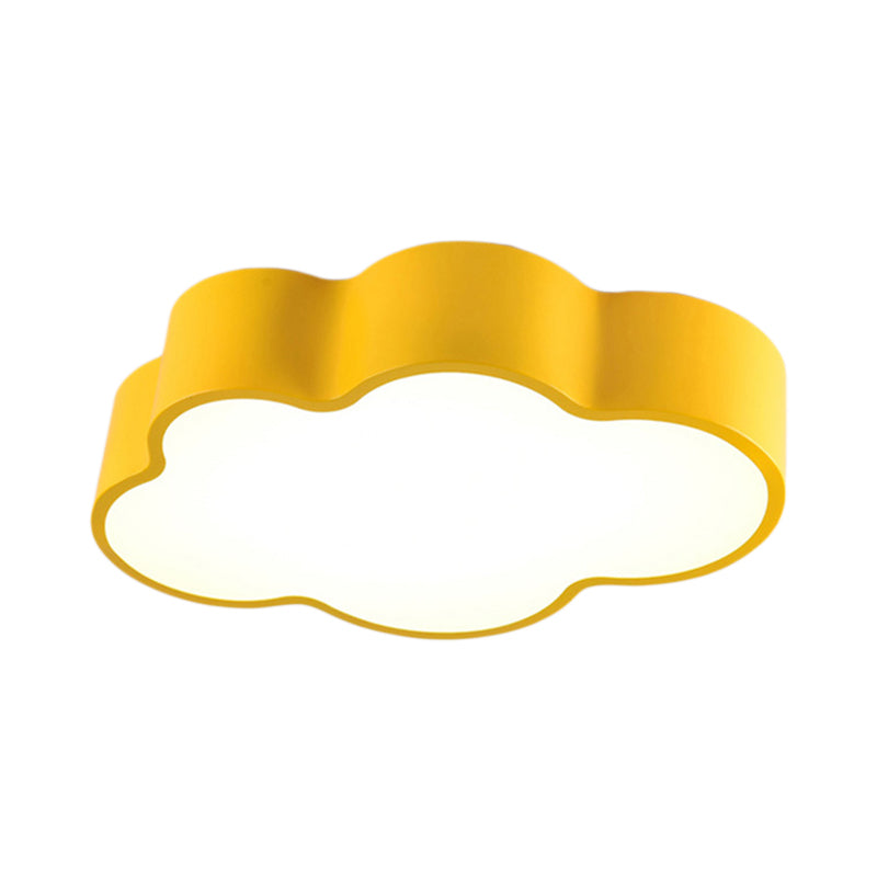 Cloud Shape Flush Ceiling Light Cartoon Acrylic LED Ceiling Lamp for Kindergarten