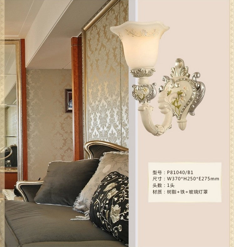 Bloom Soot Room Sconce lampe vintage Verre laiteux