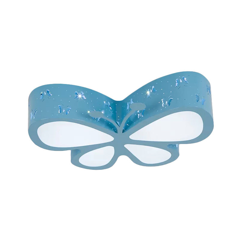 Cartoon Hollow Butterfly Flushmount Licht Acryl LED Plafond Lamp voor Meisjes Kamer
