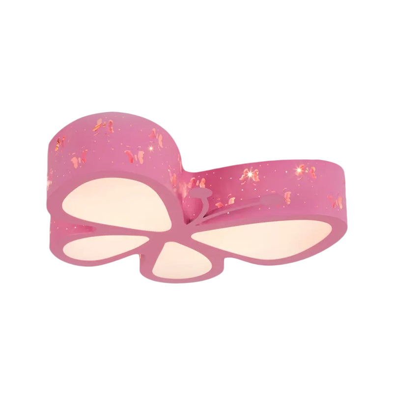 Cartoon Hollow Butterfly Flushmount Licht Acryl LED Plafond Lamp voor Meisjes Kamer