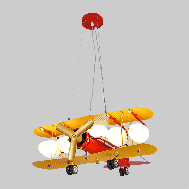 Aironeft Metallic Pendant lustre LED Contemporary Red Suspended Lighting Ayémorrat