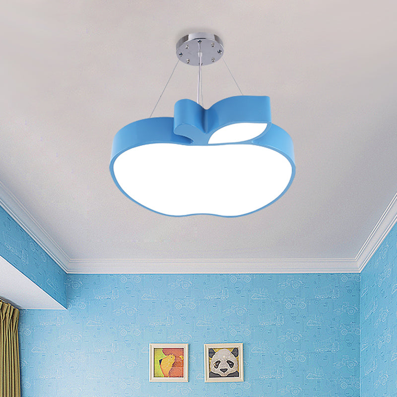 Pendentif de plafond bleu / jaune / vert Apple Simplicité LED LED LED DE CHANDELIQUE ACRYLI