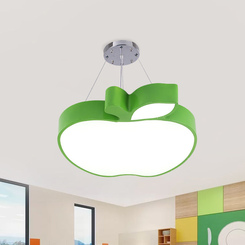 Pendentif de plafond bleu / jaune / vert Apple Simplicité LED LED LED DE CHANDELIQUE ACRYLI