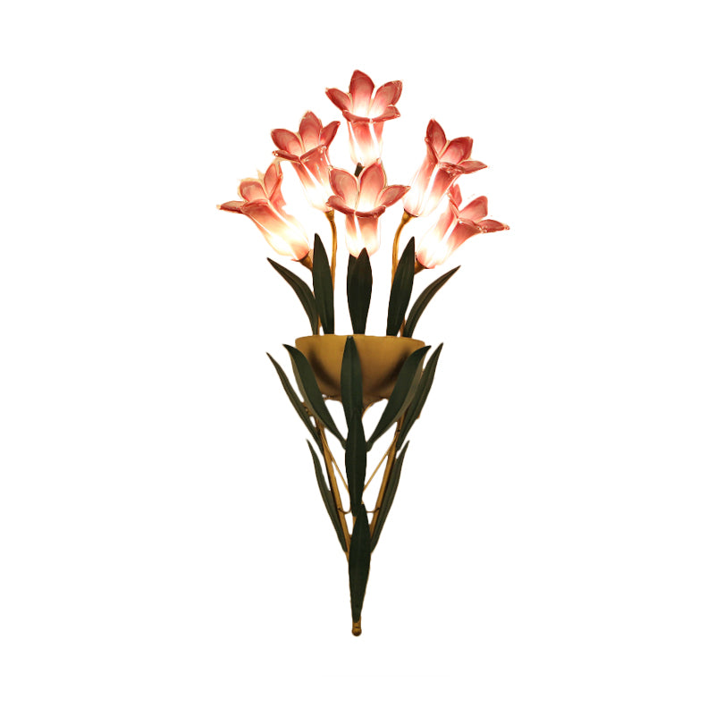 Kit di lampada da parete per bouquet di giglio