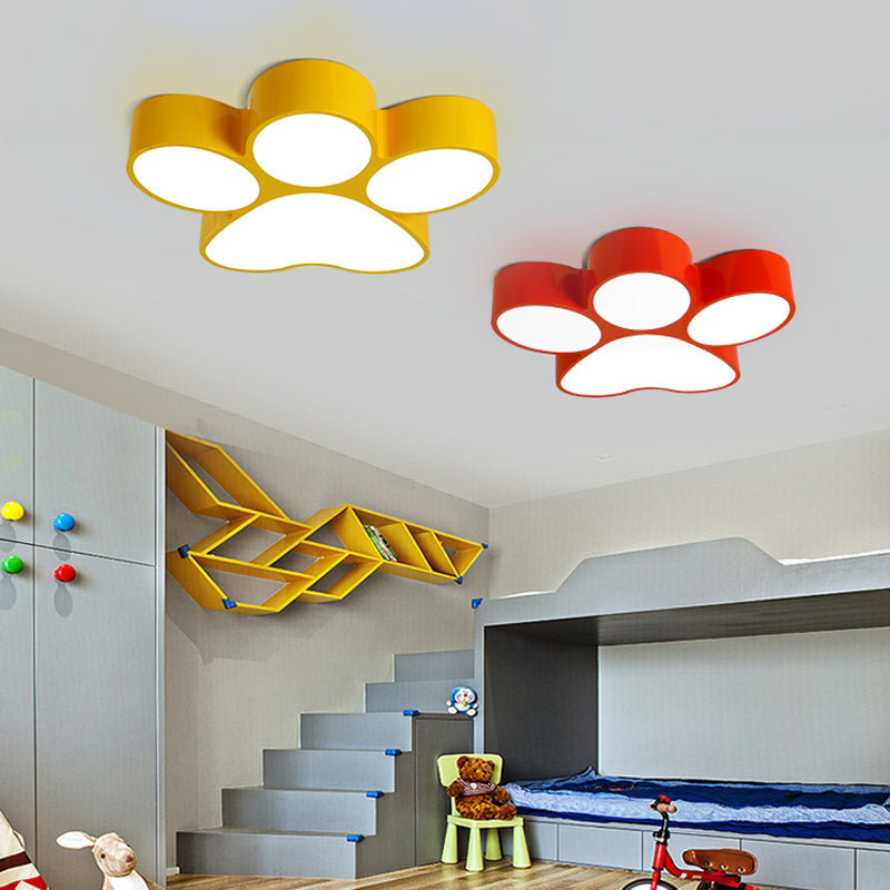 Gang Huis Paw Plafond Licht Acryl Kinderen Mooie LED Flushmount Light