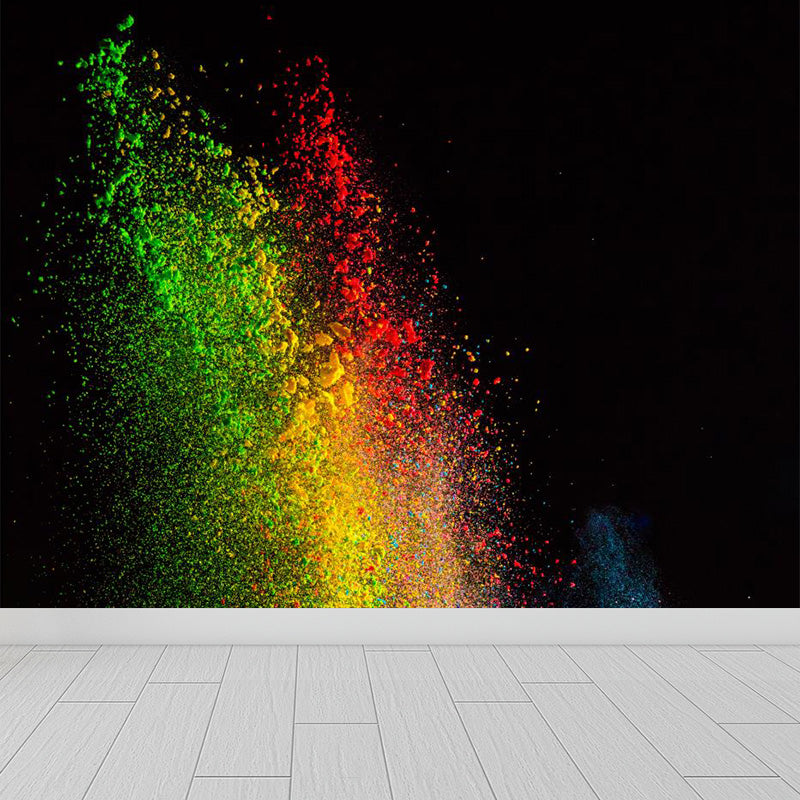 Colorful Flying Particles Wallpaper Mural Abstract Modern Waterproof Wall Decor for Room