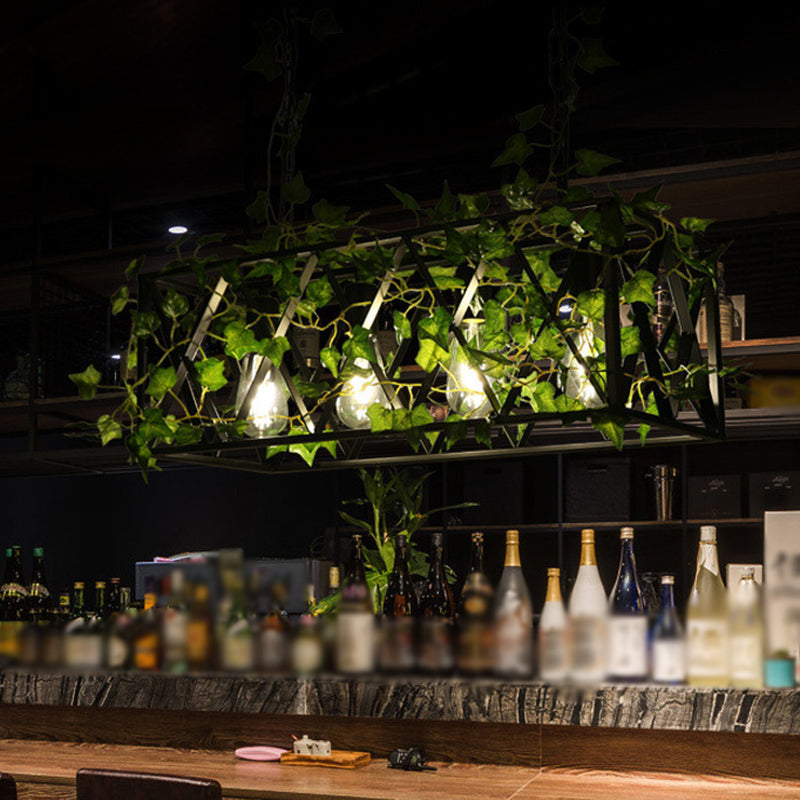 Lampada a sospensione in metallo nero 4/6-bulb Cumoid Plant Isola.