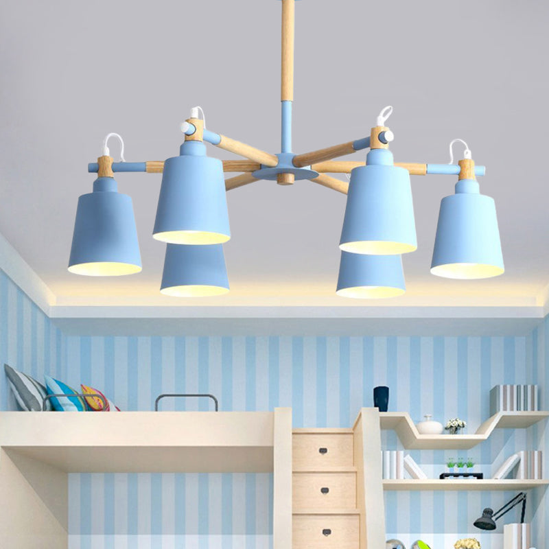 Macaroon suspendu lampe à lampe effilée en métal des lumières suspendues pour le salon