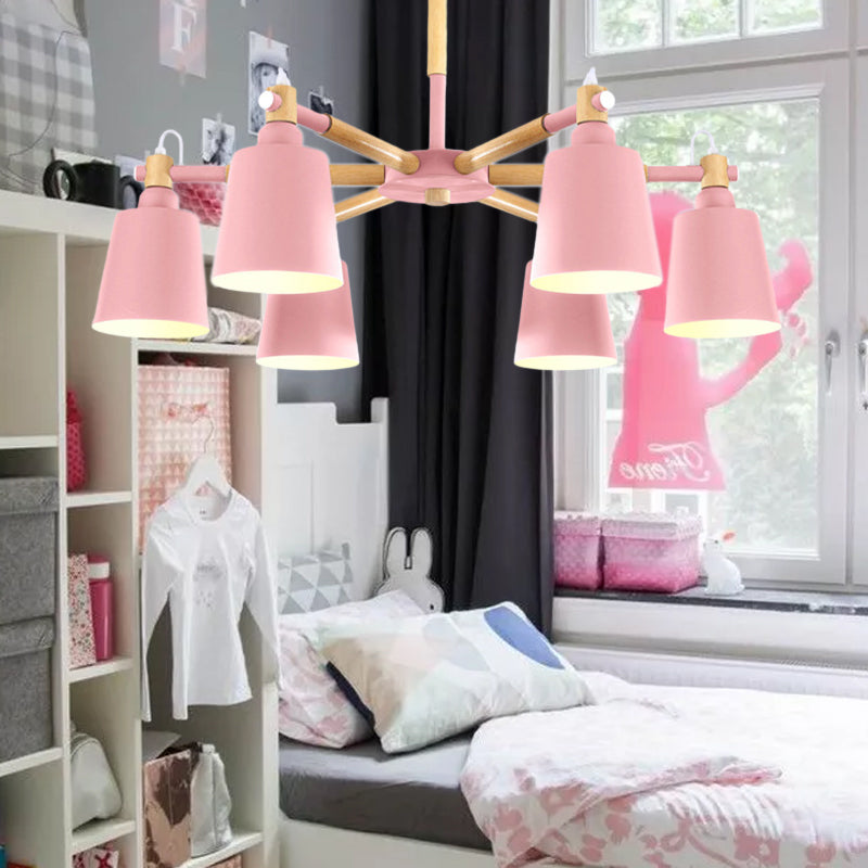 Macaroon suspendu lampe à lampe effilée en métal des lumières suspendues pour le salon