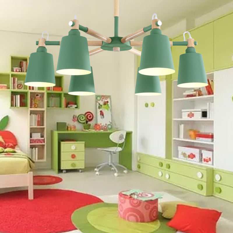 Macaroon suspendu lampe à lampe effilée en métal des lumières suspendues pour le salon