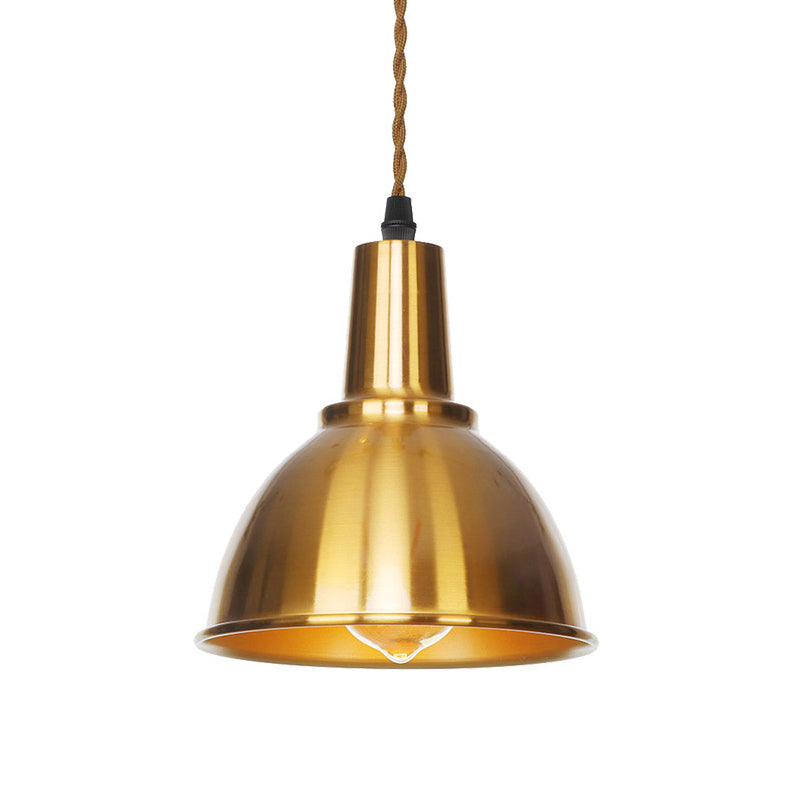Bronze-Finish-Scheibe/Kuppel/Kegeldecke Antiquiereisen ein Bulb-Esszimmer Hängende Anhänger Licht