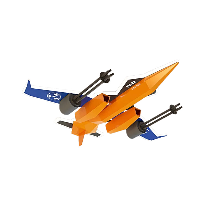 Fighter Figure Acrylic Ceiling Light Fixture Modernist LED Yellow Flush Mount Lamp for Children Room