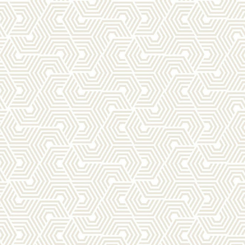 Hexagon Print Wallpaper Murals Simplicity Moisture Resistant Bedroom Wall Covering, Optional Size